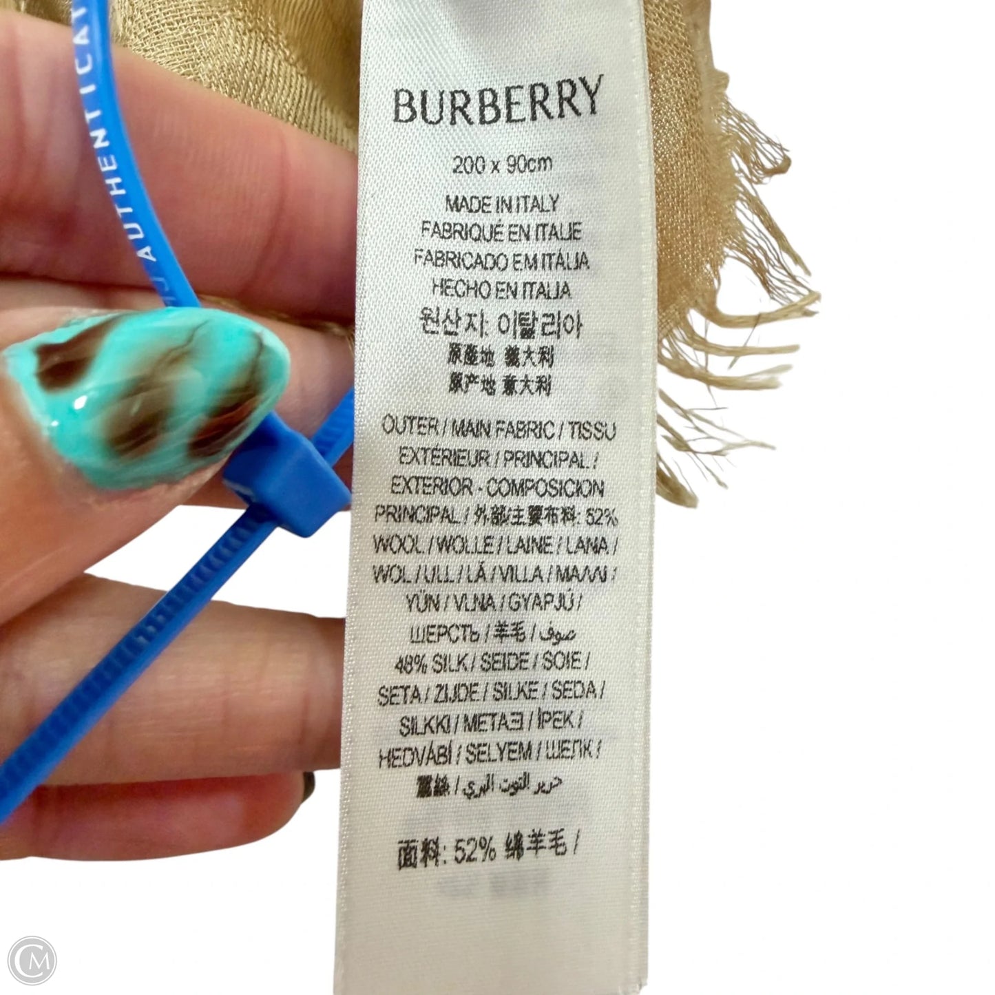Scarf Luxury Designer By Burberry