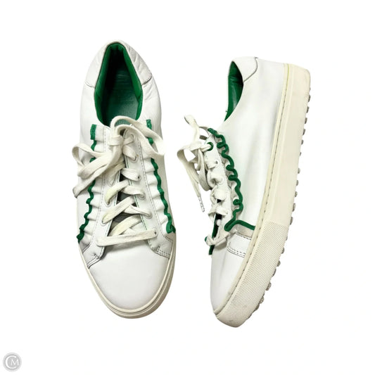 Shoes Designer By Tory Burch In Green & White, Size: 9