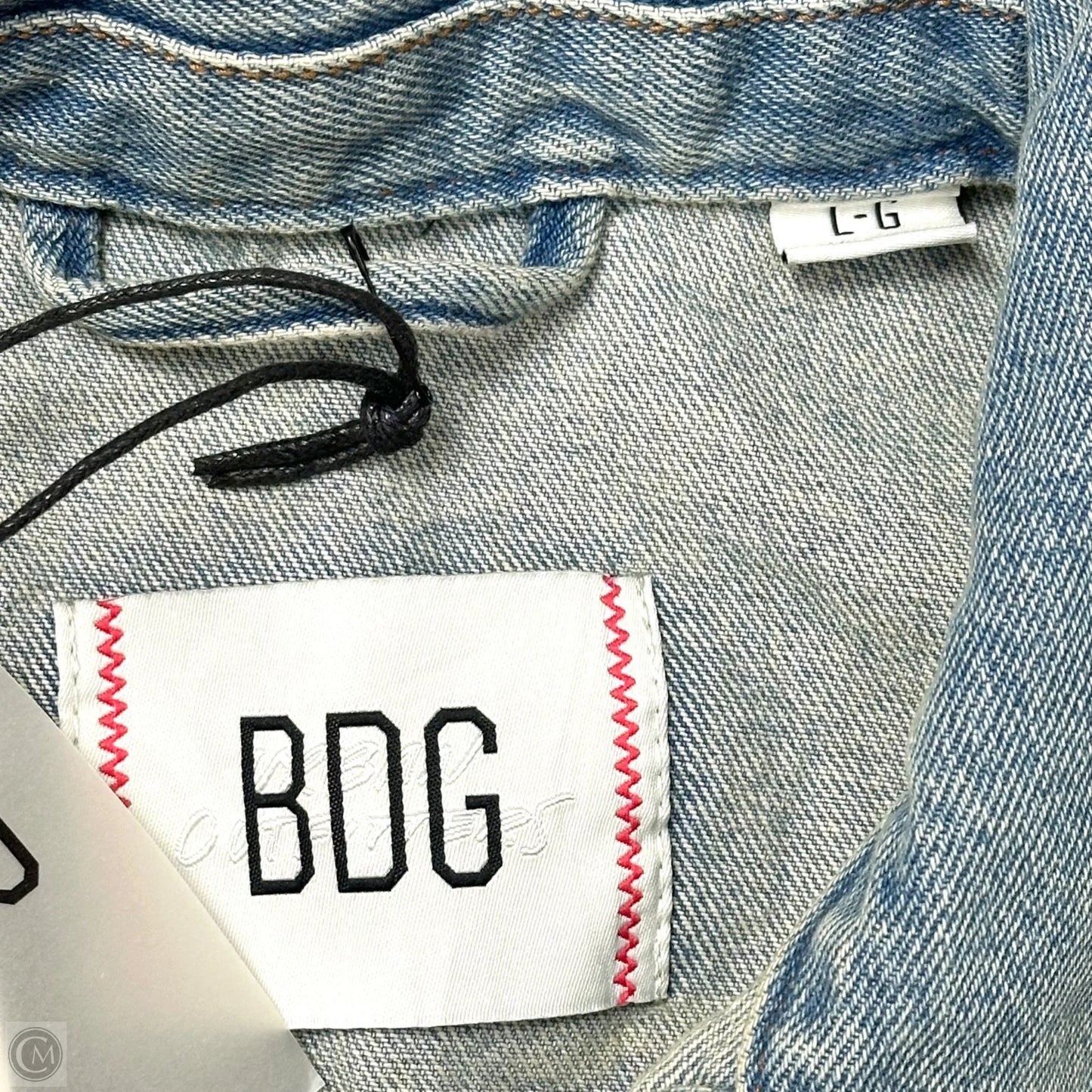 Jacket Denim By Bdg In Blue, Size: L