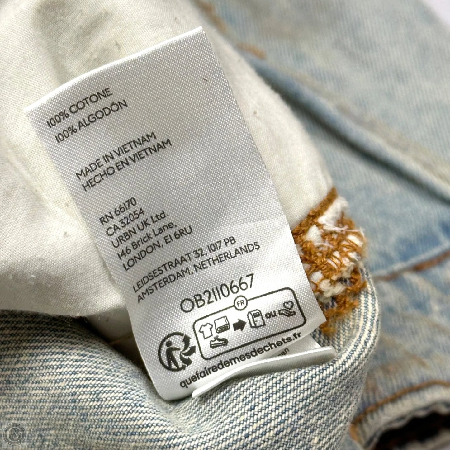 Jacket Denim By Bdg In Blue, Size: L