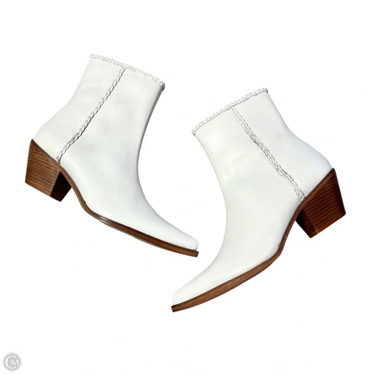 Boots Ankle Heels By Matisse In White, Size: 9.5