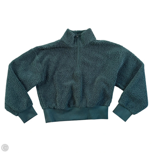 Sweatshirt Collar By Athleta In Green, Size: Xxs