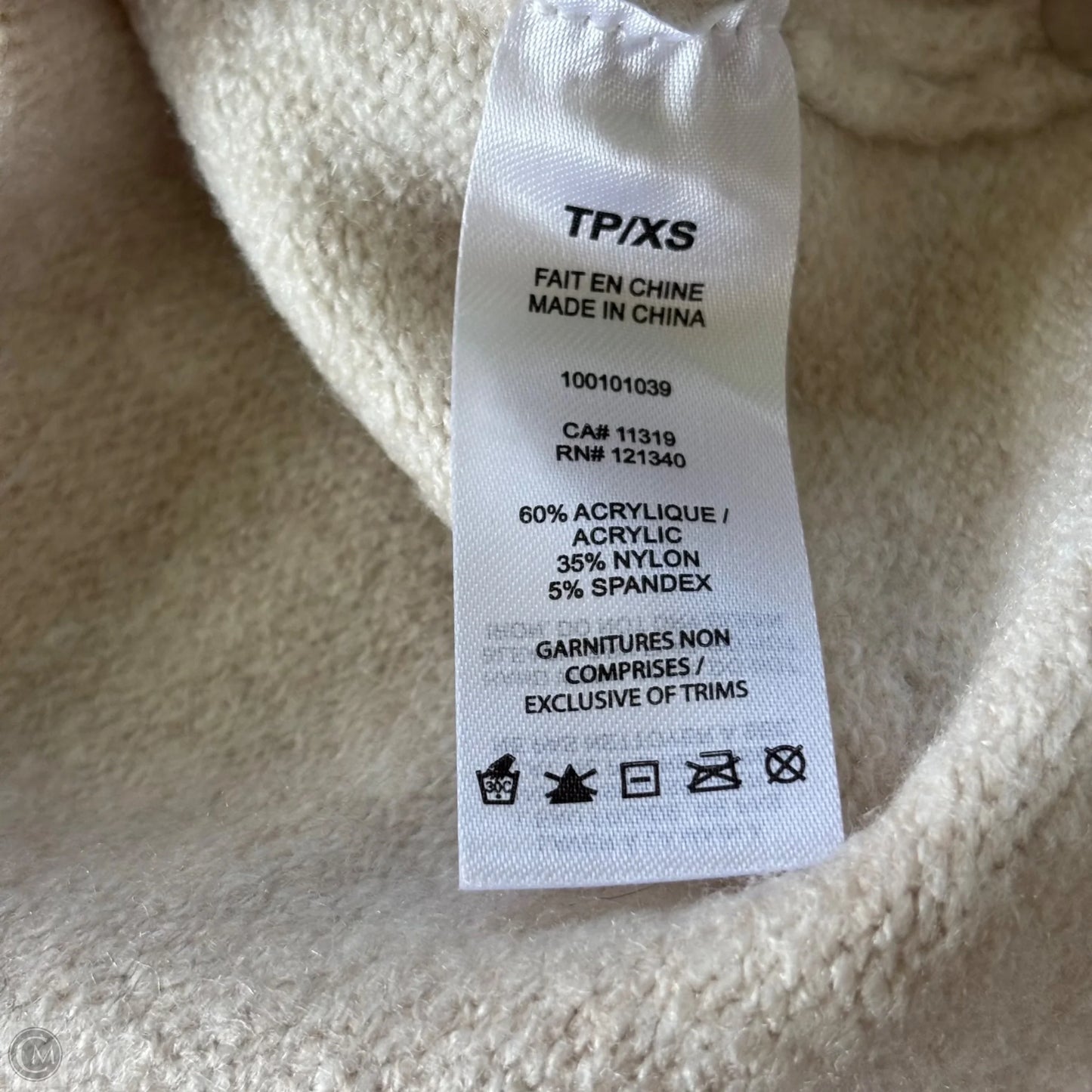 Sweater By Garage In Cream, Size: Xs