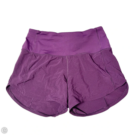 Athletic Shorts By Lululemon In Purple, Size: Xs