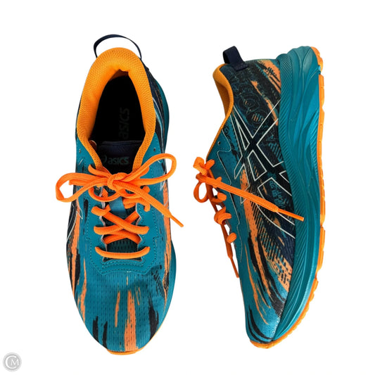 Shoes Athletic By Asics In Blue & Orange, Size: 6.5