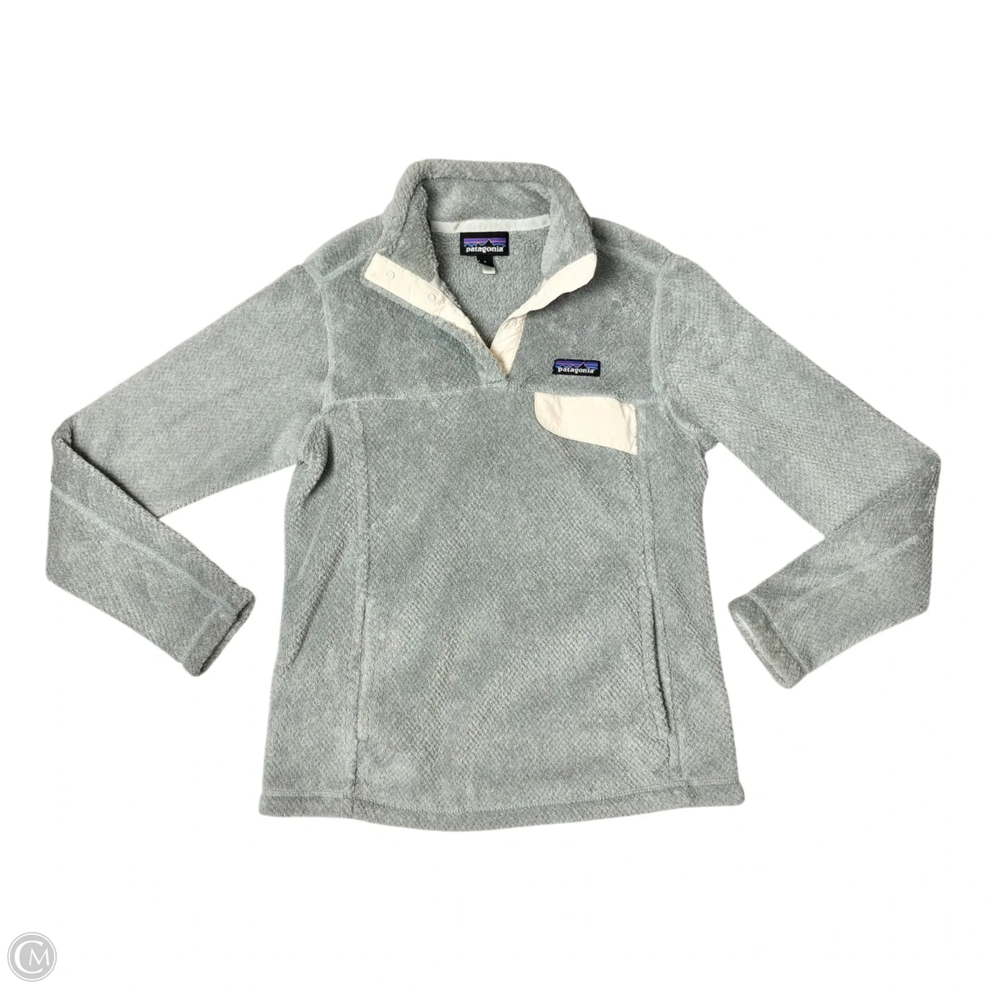 Sweatshirt Collar By Patagonia In Grey, Size: S