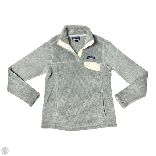 Sweatshirt Collar By Patagonia In Grey, Size: S