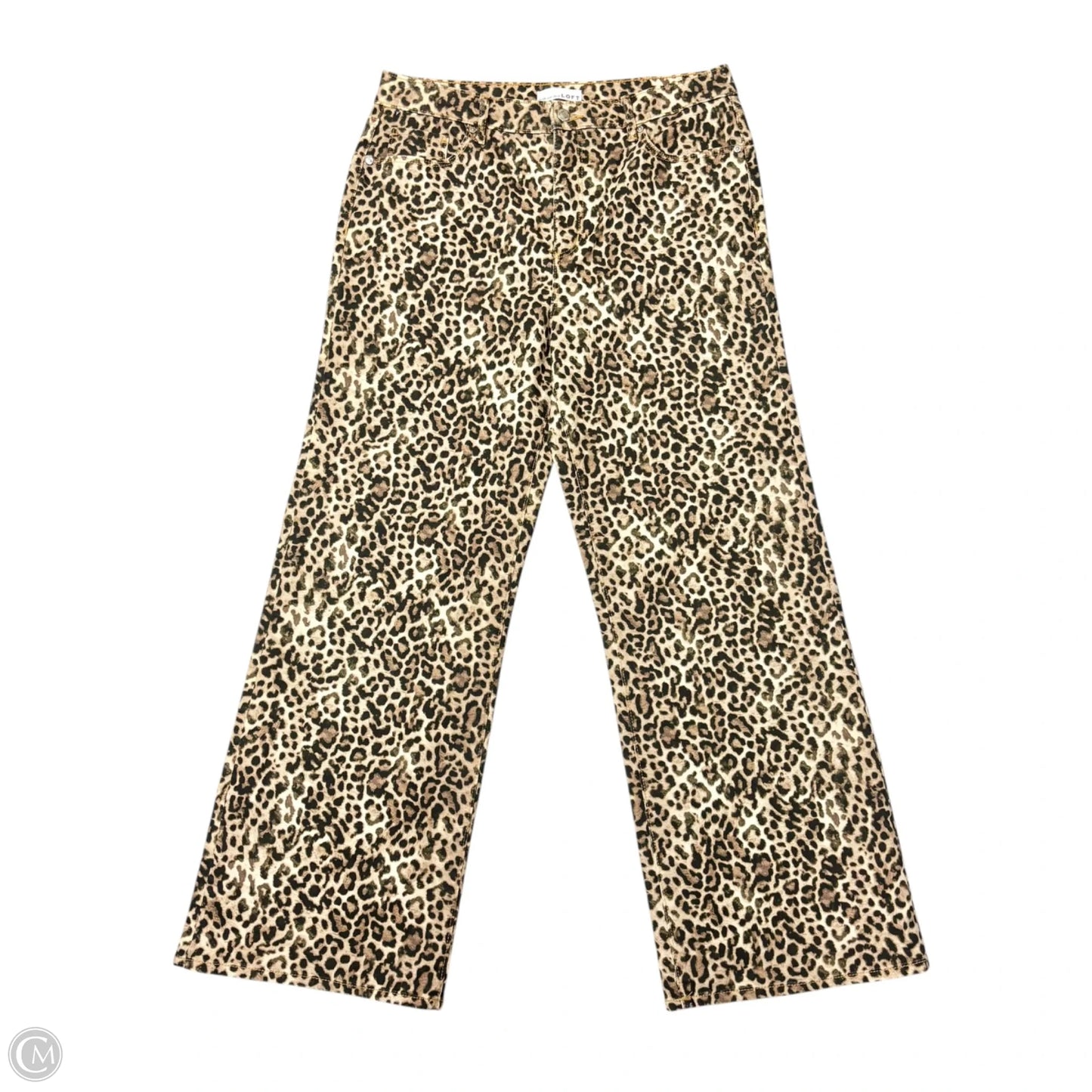 Jeans Boot Cut By Loft In Leopard Print, Size: 10