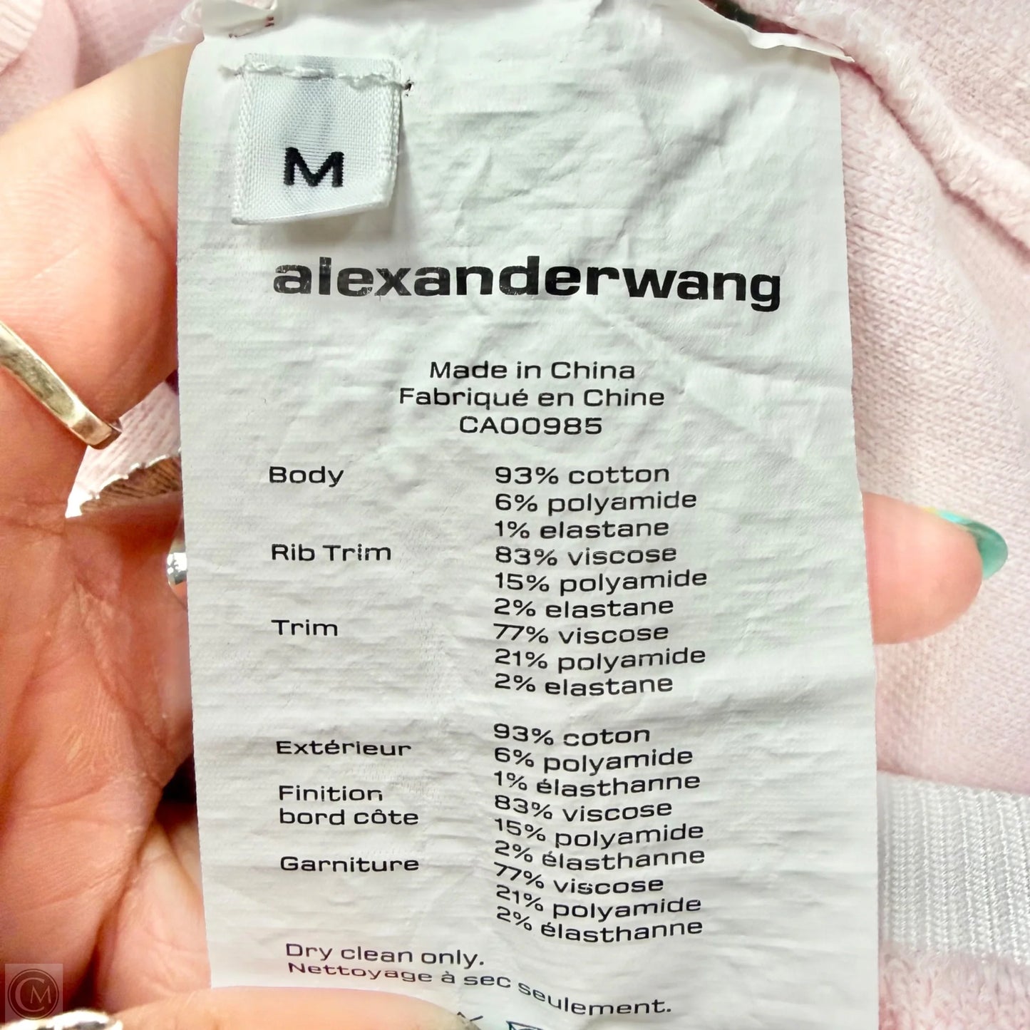 Skirt Luxury Designer By Alexander Wang In Pink, Size: M