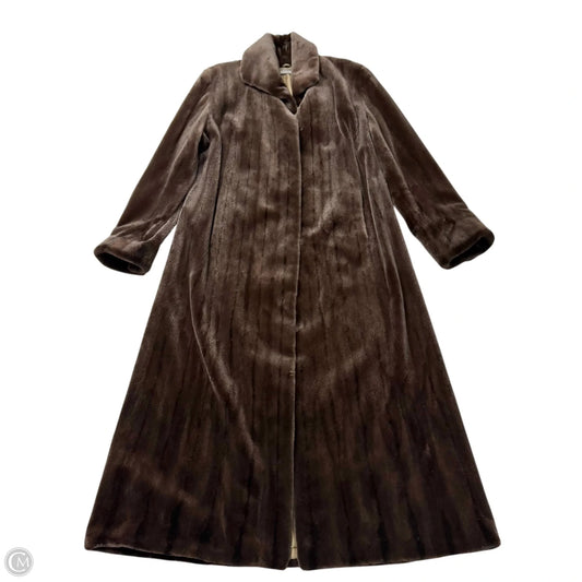 Coat Fur By Bisang Couture  In Brown, Size: Osfm