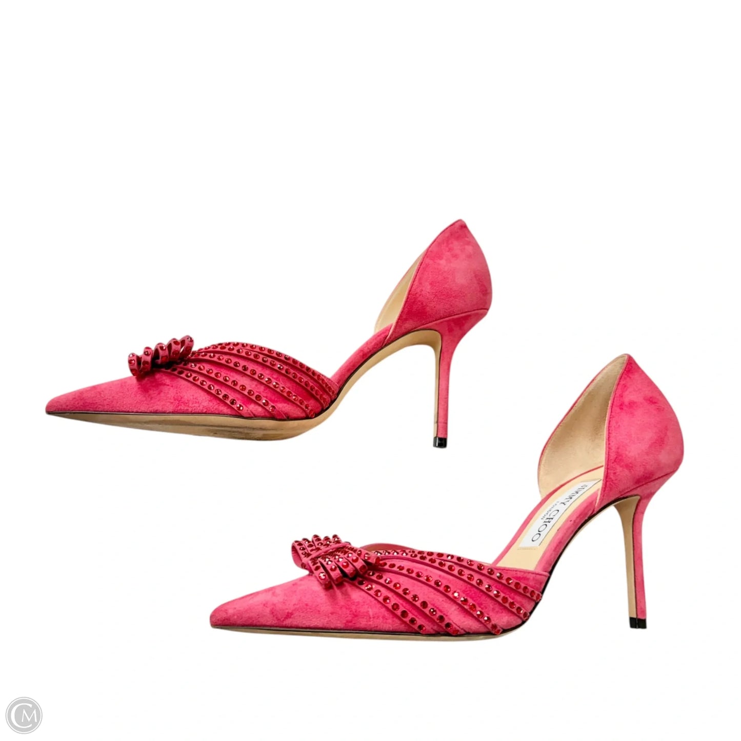 Shoes Luxury Designer By Jimmy Choo In Pink, Size: 7.5