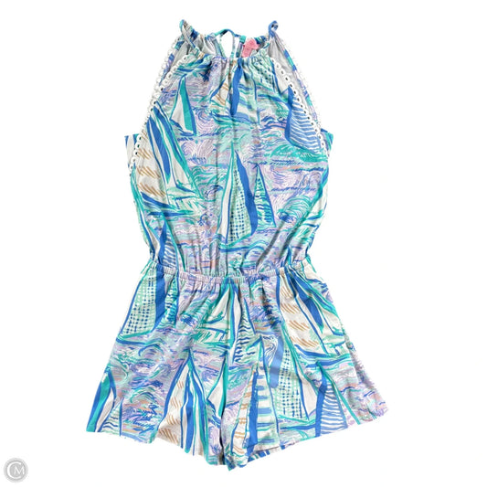 Romper Designer By Lilly Pulitzer In Blue, Size: Xs