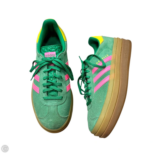 Shoes Sneakers By Adidas In Green & Pink, Size: 7