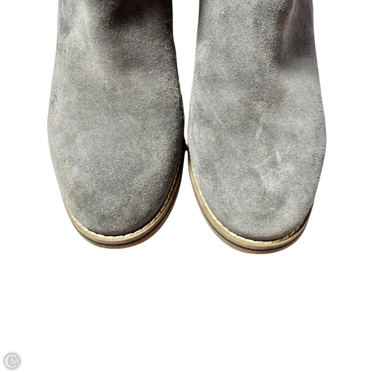 Boots Ankle Heels By Blondo In Grey, Size: 10