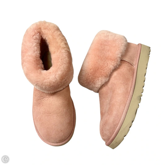 Boots Designer By Ugg In Pink, Size: 9
