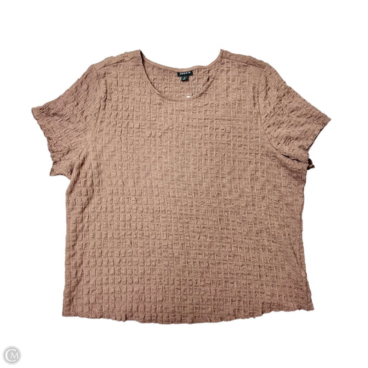 Top Short Sleeve By Torrid In Brown, Size: 3x