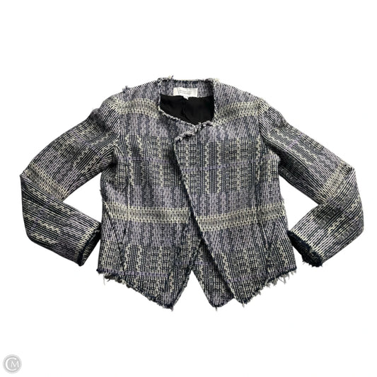 Blazer Designer By Derek Lam In Grey & Purple, Size: Xs