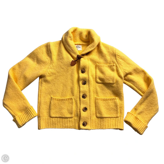 Sweater Cardigan By Callahan In Yellow, Size: Xs