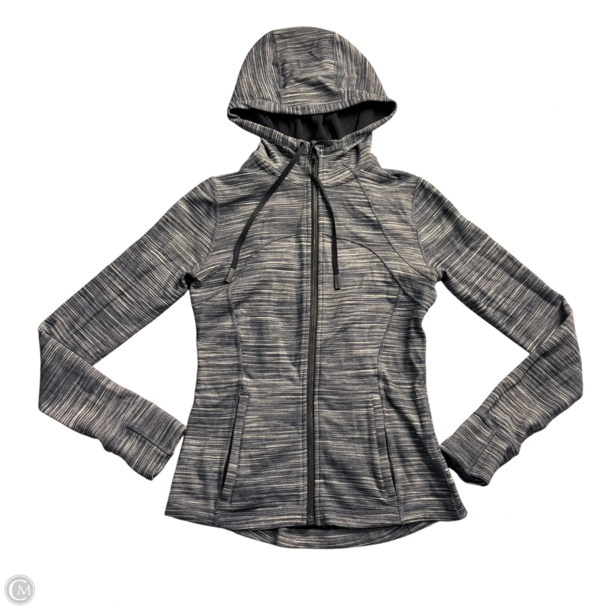 Athletic Jacket By Lululemon In Grey, Size: M