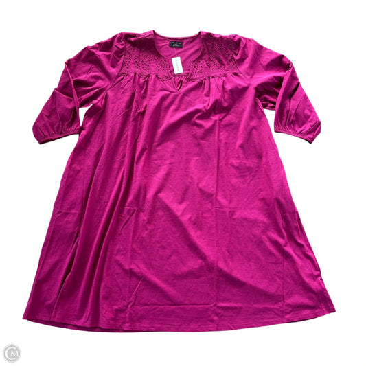 Dress Casual Midi By Lane Bryant In Pink, Size: 22