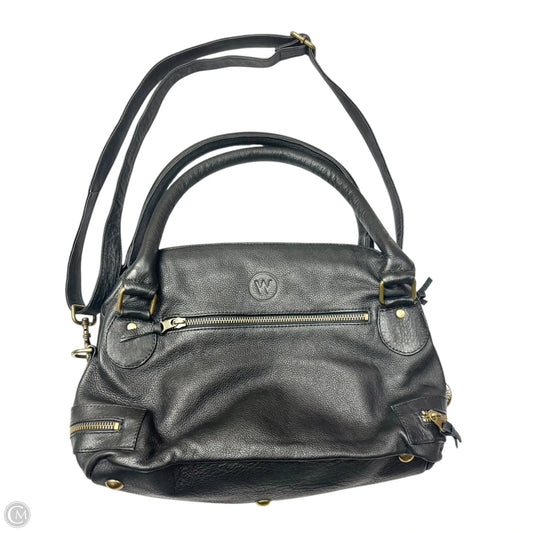 Handbag Leather By Wandererstravelco, Size: Medium