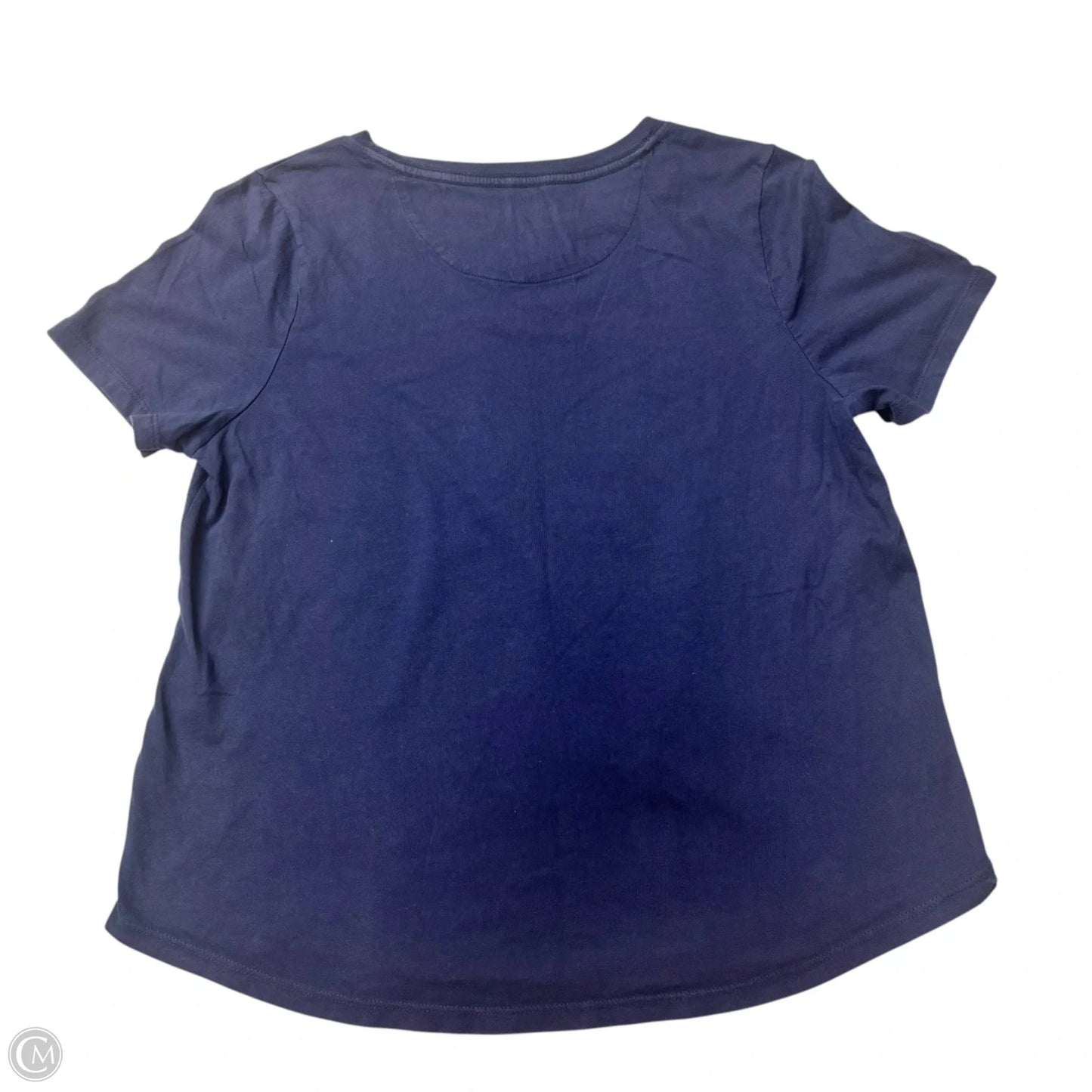 Top Short Sleeve By Anthropologie In Blue, Size: M