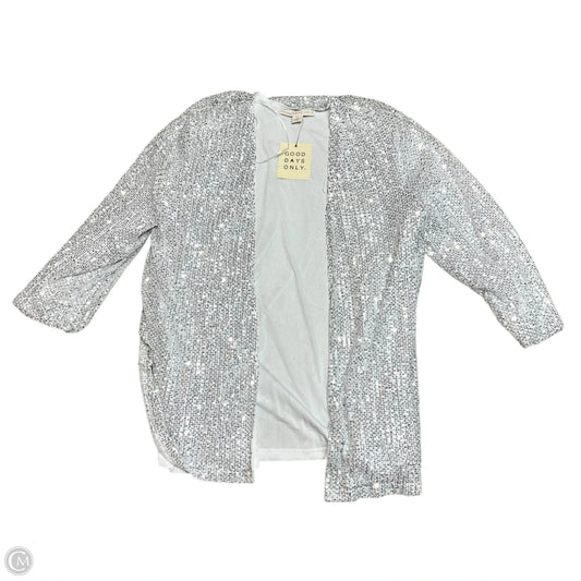 Cardigan By Good Days Only In Silver, Size: 1x