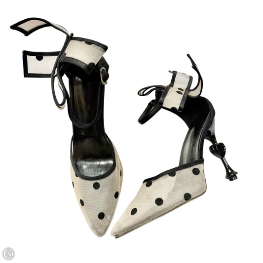Shoes Heels Stiletto In Polkadot Pattern, Size: 8.5
