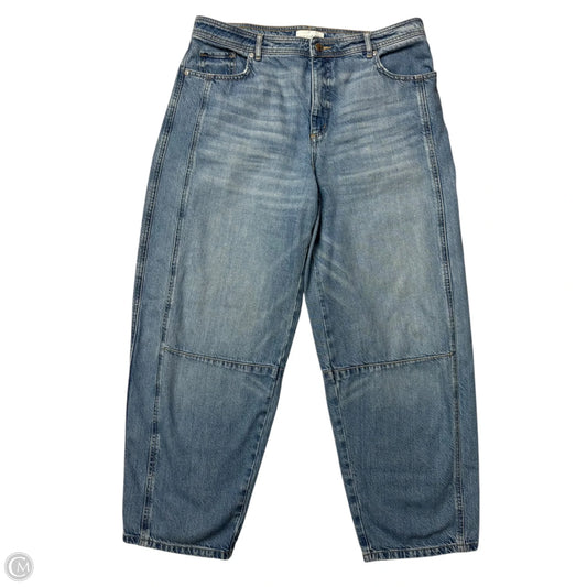 Jeans Wide Leg By Loft In Blue Denim, Size: 12