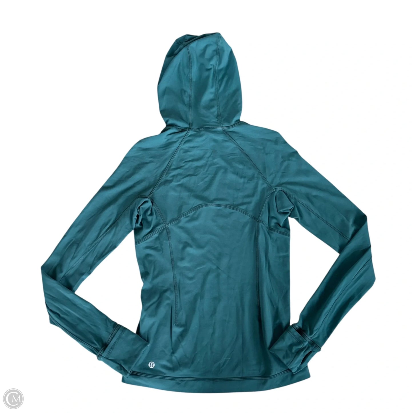 Athletic Sweatshirt Hoodie By Lululemon In Green, Size: S