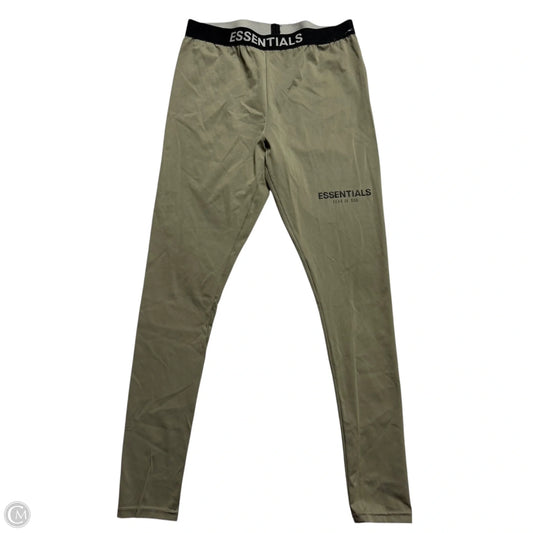 Athletic Leggings By Essentials In Green, Size: M