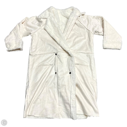 Coat Faux Fur & Sherpa In Cream, Size: M