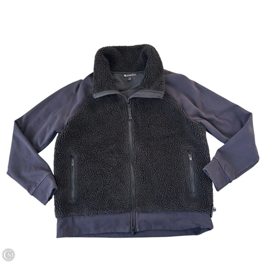 Athletic Jacket By Athleta In Black, Size: L