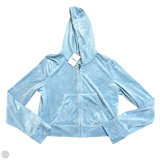 Sweatshirt Hoodie By Juicy Couture In Blue, Size: L