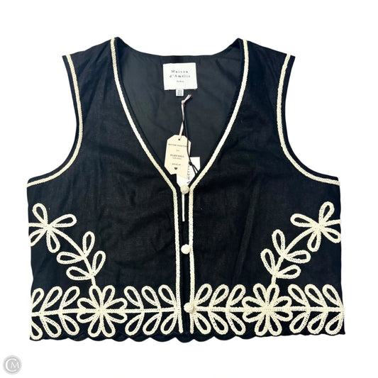 Vest Other By Maison Damelie In Black & White, Size: M