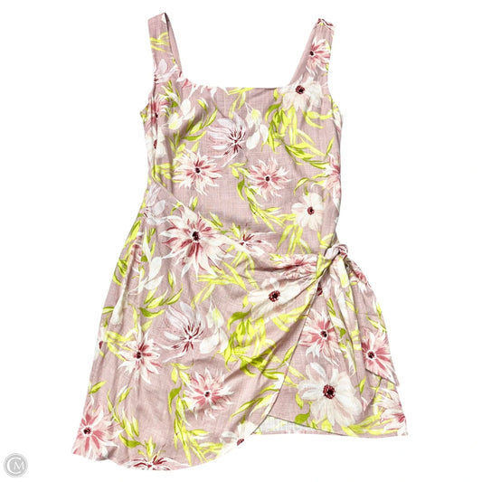 Dress Casual Short By Express In Floral Print, Size: L