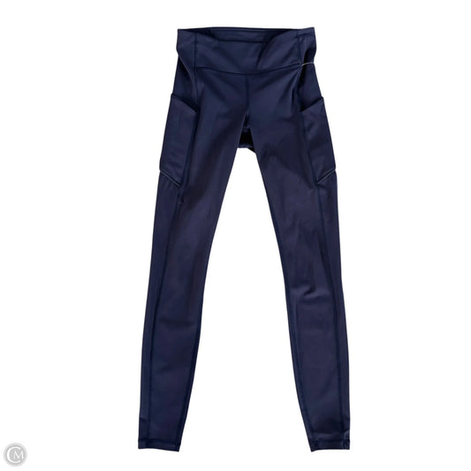 Athletic Leggings By Lululemon In Navy, Size: 4