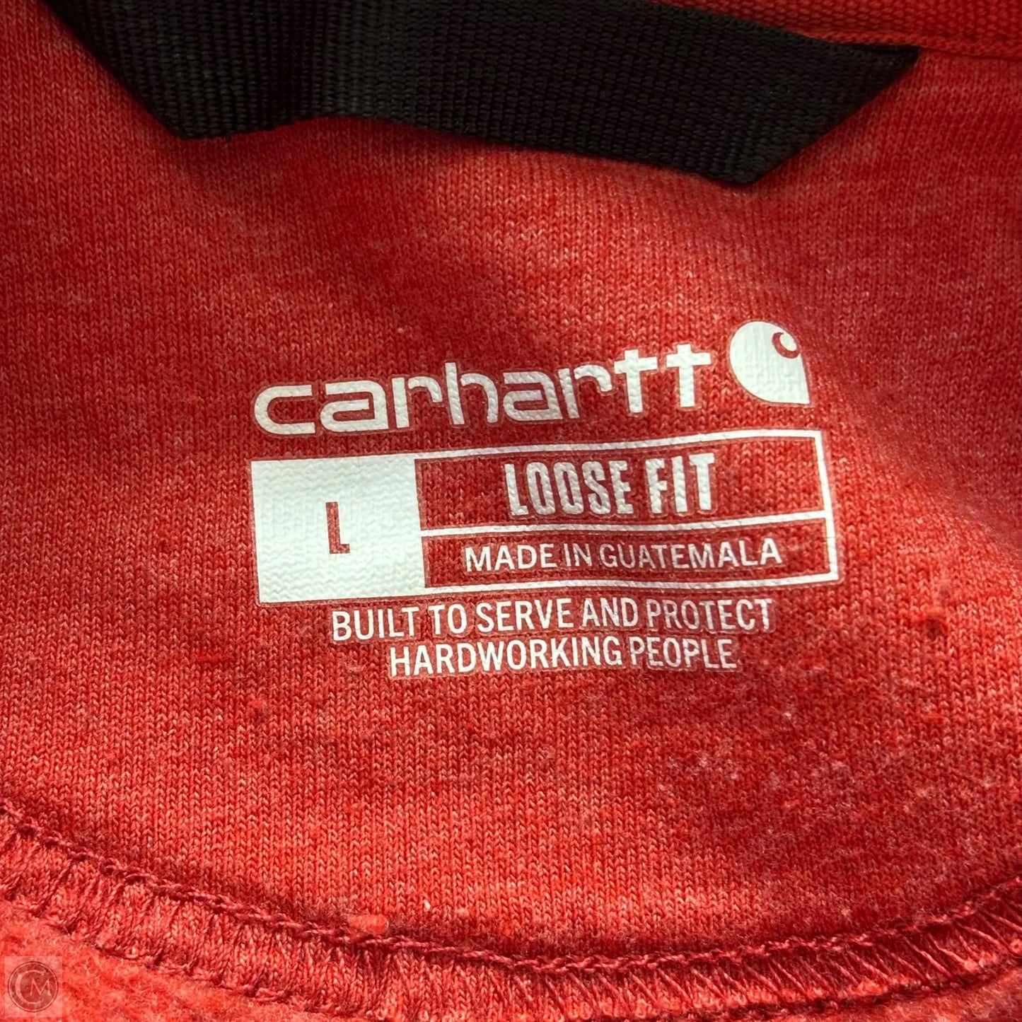 Sweatshirt Hoodie By Carhartt In Red, Size: L