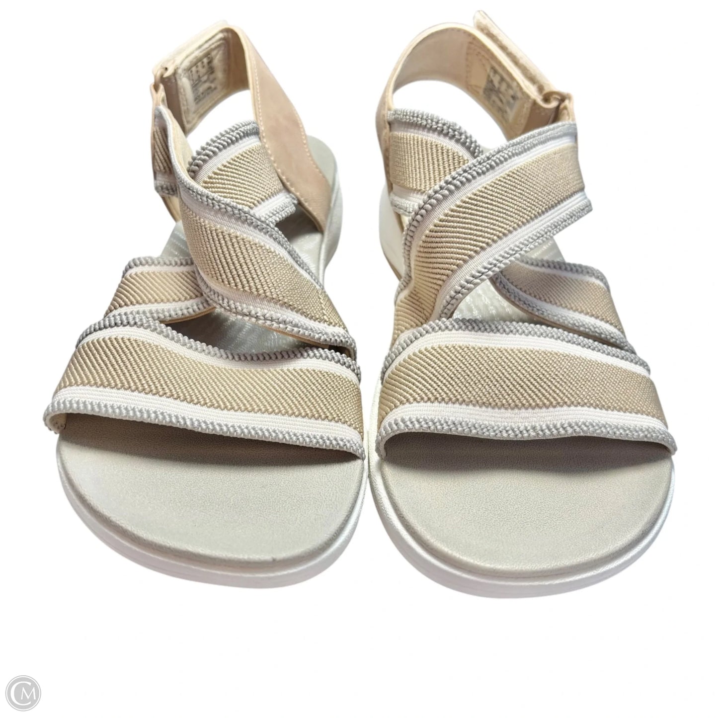 Sandals Flats By Clarks In Tan, Size: 9.5