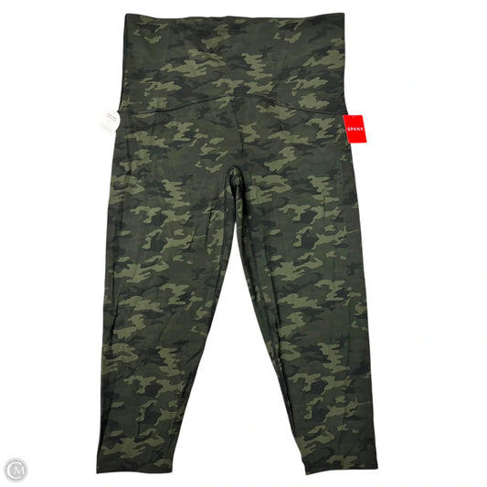 Athletic Leggings By Spanx In Camouflage Print, Size: 2x