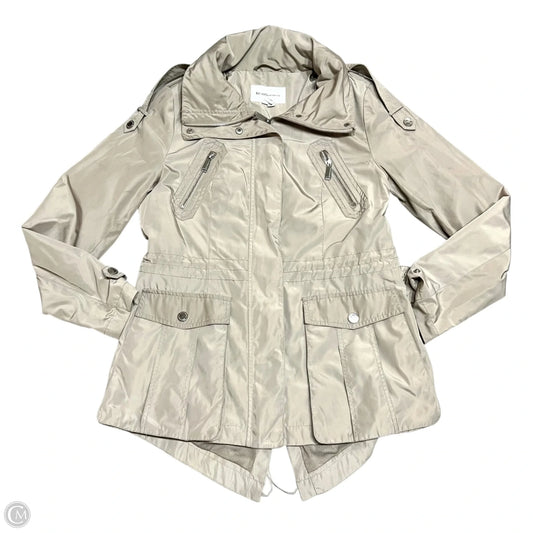 Coat Raincoat By Bcbgeneration In Tan, Size: M