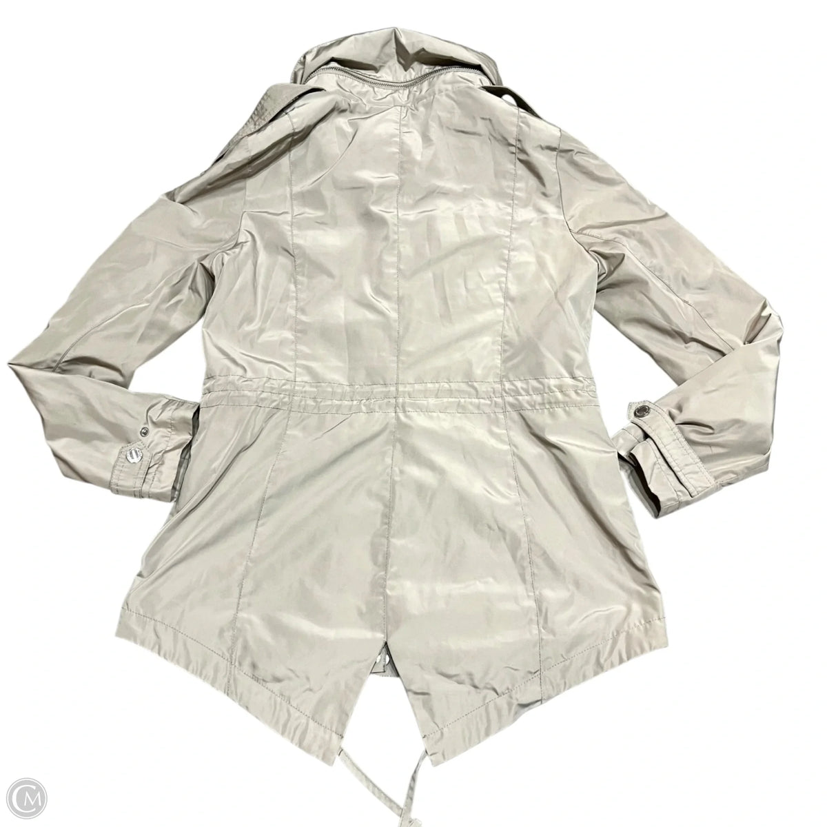 Coat Raincoat By Bcbgeneration In Tan, Size: M