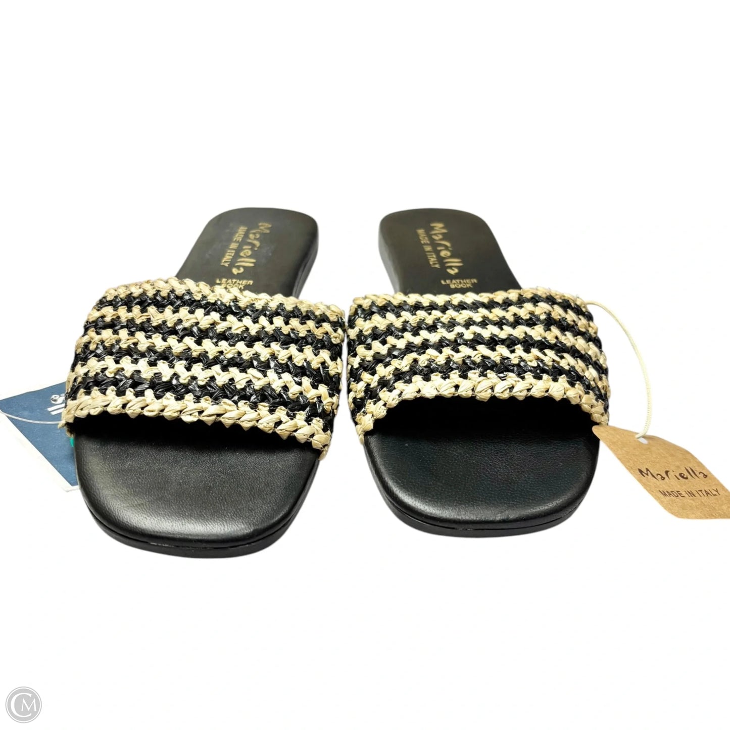 Sandals Flats By Mariella In Black & Tan, Size: 8