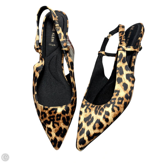 Shoes Heels Kitten By Anne Klein In Animal Print, Size: 8