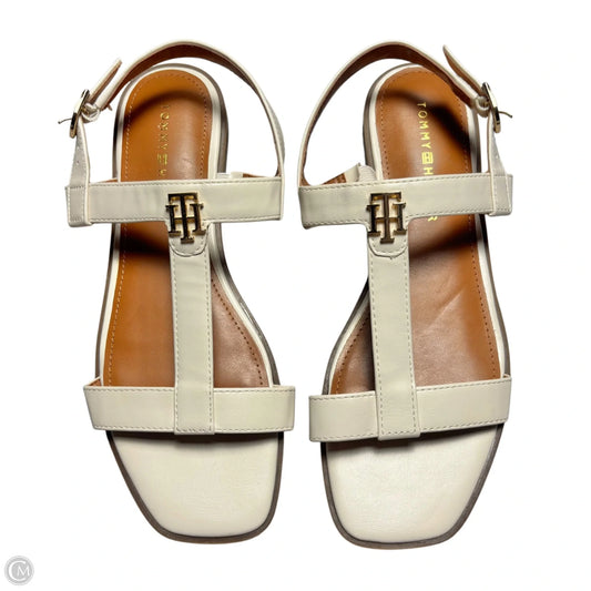 Sandals Flats By Tommy Hilfiger In Tan & White, Size: 7.5