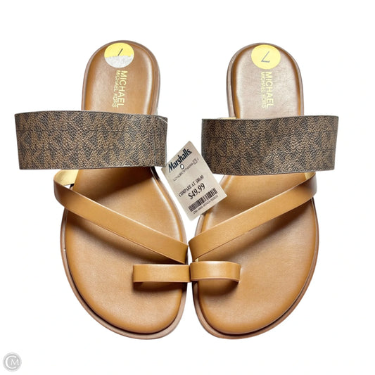 Sandals Flats By Michael By Michael Kors In Brown, Size: 7