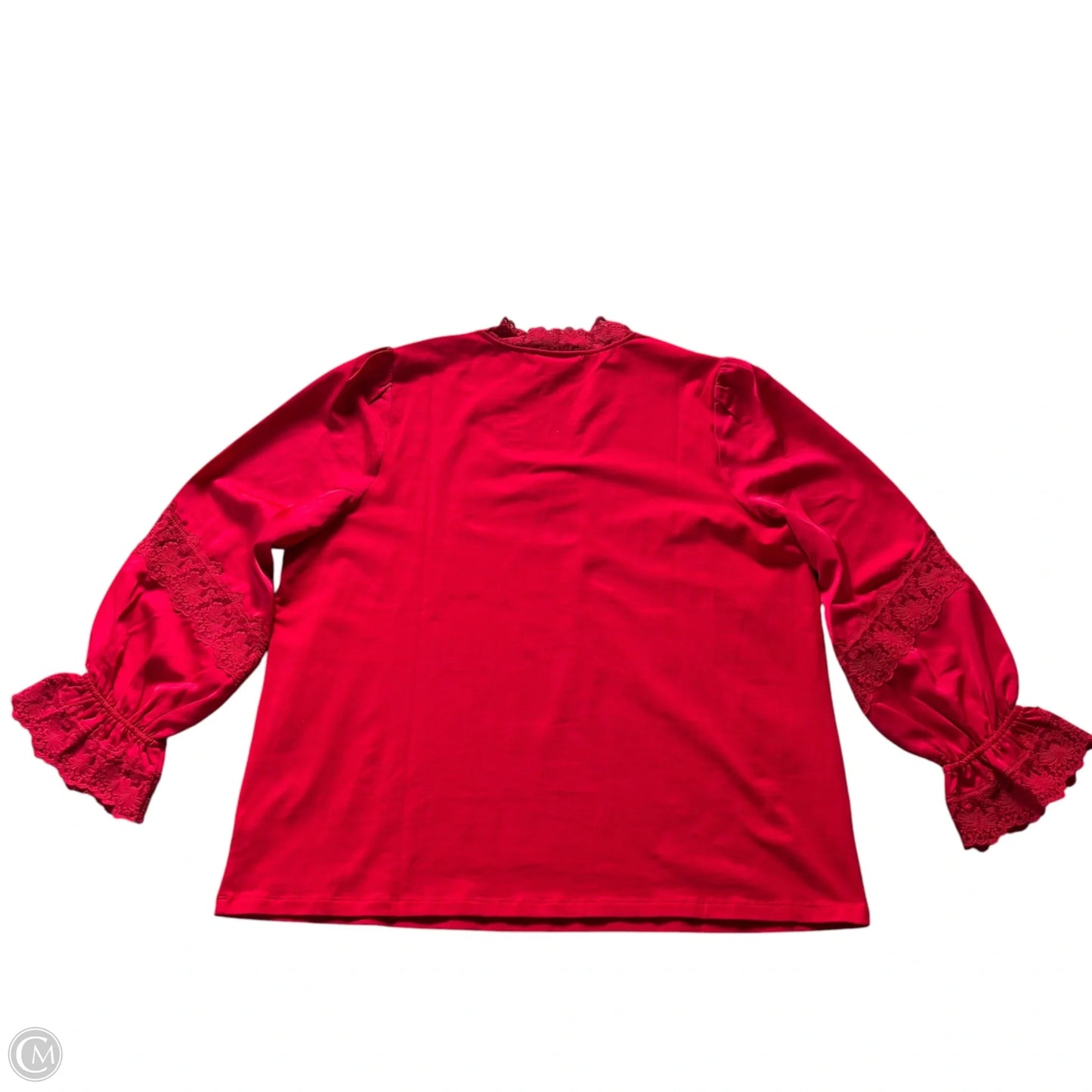 Top Long Sleeve By Chicos In Red, Size: 2x
