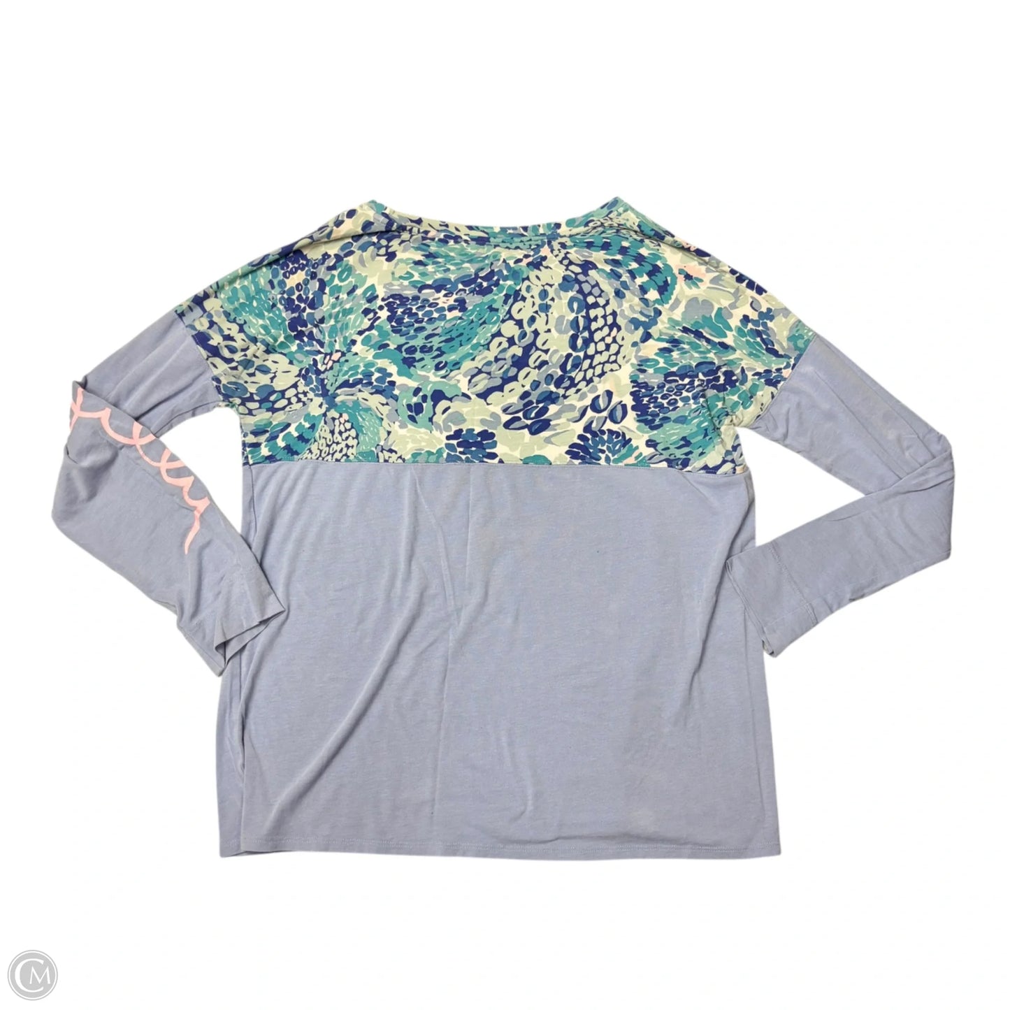 Top Long Sleeve Designer By Lilly Pulitzer In Blue, Size: L