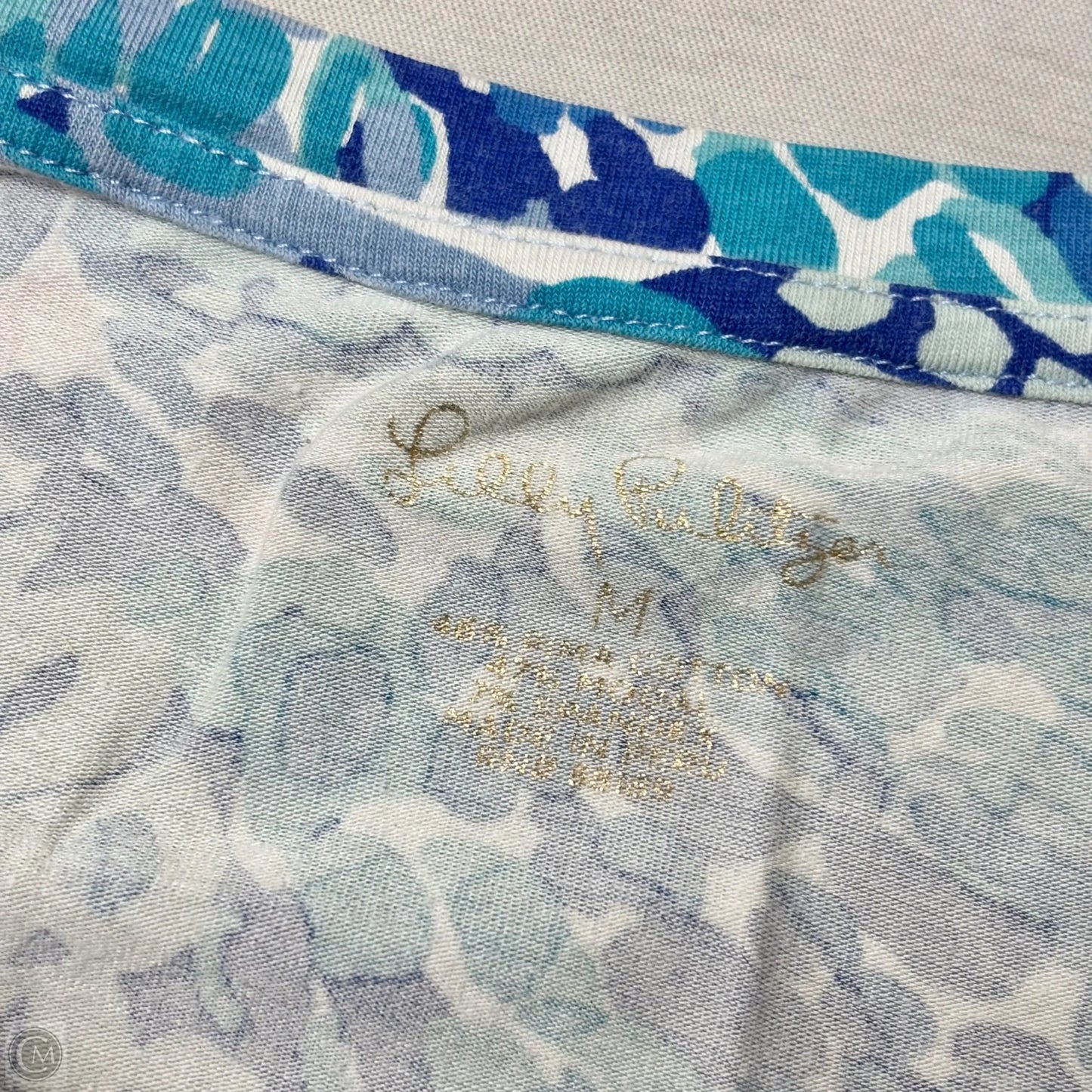 Top Long Sleeve Designer By Lilly Pulitzer In Blue, Size: L