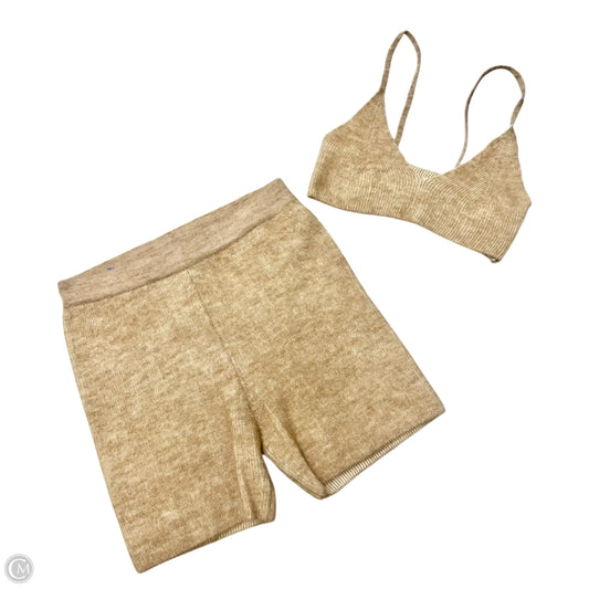 Shorts 2pc Luxury Designer By Jacquemus In Tan, Size: S